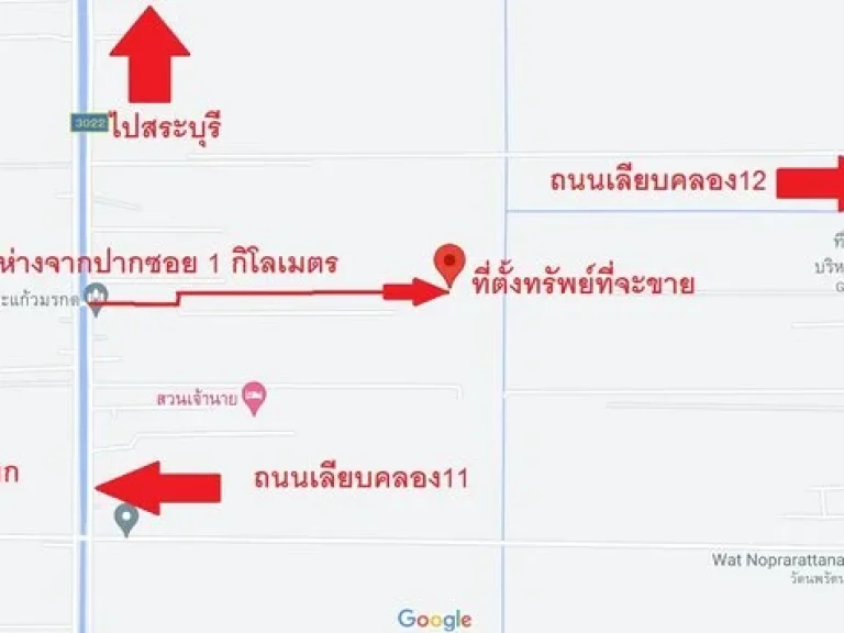 ขาย ที่ดินเปล่าหนองเสือ ถนนเลียบคลอง11 ถนน 3022 ที่ถมแล้วตนพรัตน์ อหนองเสือ ปทุมธานี