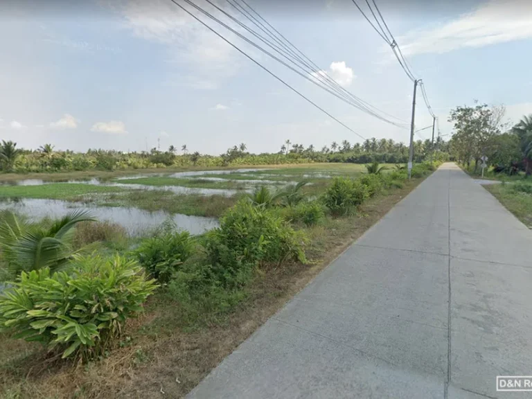 ขาย ที่ดิน 14 ไร่ บ้านเกาะ พันธุวงษ์ สมุทรสาคร แปลงมุม ติดถนน มีพื้นที่ติดแม่น้ำท่าจีน