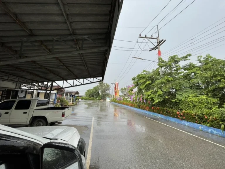 ที่ดินติดริมแม่น้ำบางประกง มีถนนคอนกรีต น้ำ ไฟ