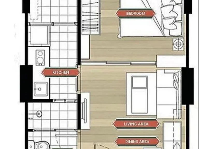 คอนโด ยูดีไลท์ ห้วยขวาง 1 ห้องนอน ตึก D ชั้น 11 ให้เช่าเพียง9500 ต่อเดือน เลี้ยงแมวได้