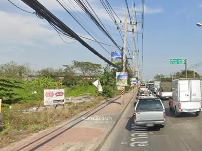 เช่าที่ดินติดถนนใหญ่ ทำเลดีมาก ใกล้ MRT คูคต ลำลูกกา ปทุมธานี