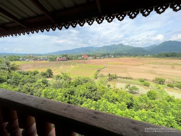 ขายบ้านพักตากอากาศ วิวภูเขาสวย บรรยากาศริมทุ่งนา อทุ่งช้าง จน่าน