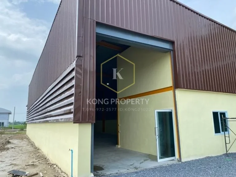 ให้เช่าโกดัง พร้อมออฟฟิศ 225 ตรม ถนน 340 อไทรน้อย นนทบุรี Warehouse for rent in Sai Noi District Nonthaburi