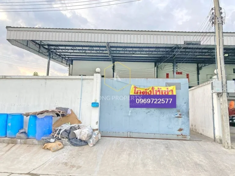 ให้เช่าโรงงาน โกดัง พร้อมออฟฟิศ 500 ตรม บางปลา บางพลี สมุทรปราการ Warehouse for rent in Bang Pla Bang Phli Samut Prakan