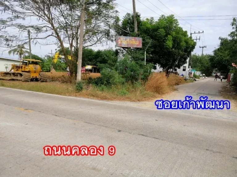 ที่ดินลำลูกกา ที่ดินลำลูกกาให้เช่า ที่ดินติดถนนลำลูกกาคลอง 9