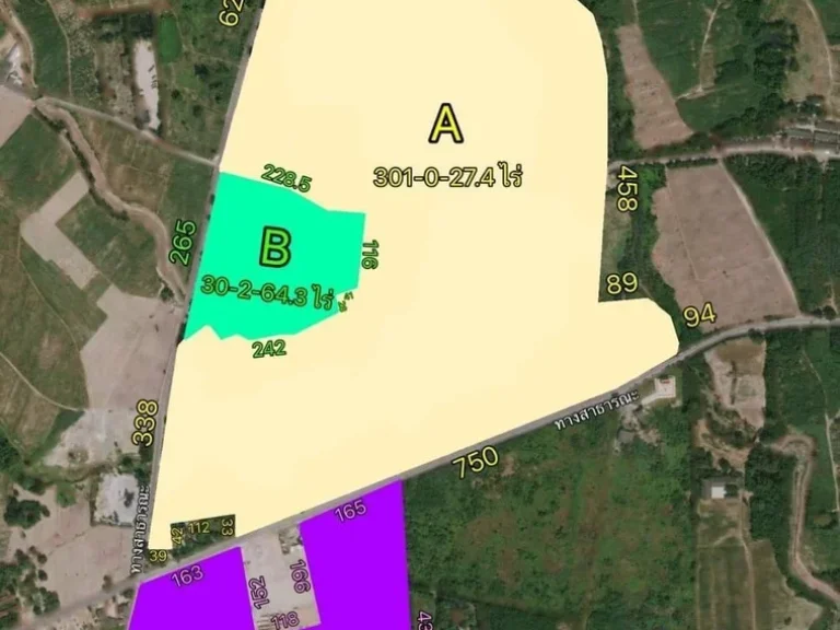 ขายที่ดินผังสีม่วง 422-1-155 ไร่ มาบตาพุด จระยอง