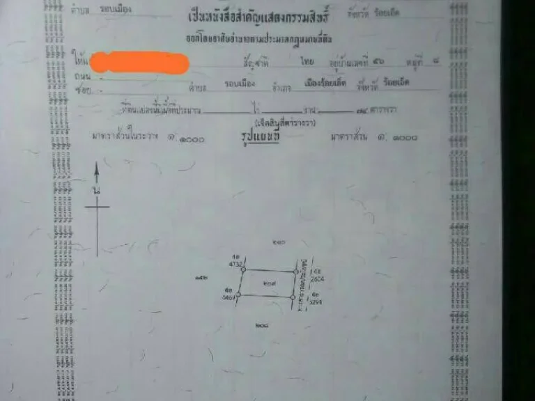 ขายที่ดินติดถนนสาธารณะในอำเภอเมือง จังหวัดร้อยเอ็ด เหมาะสร้างที่อยู่อาศัย