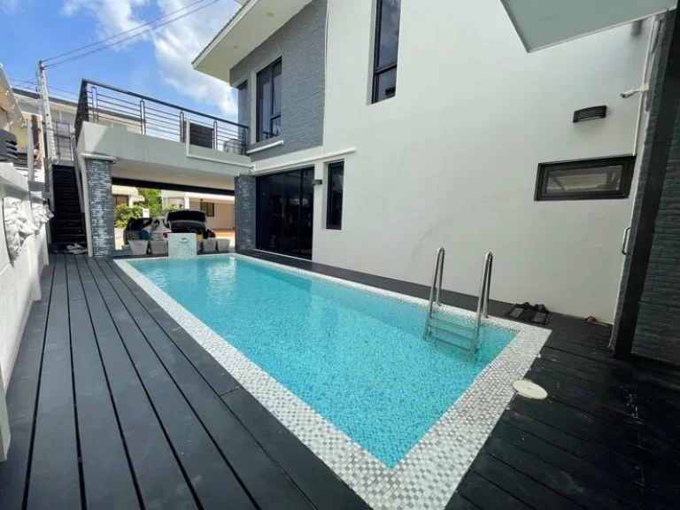 ให้เช่าบ้านเดี่ยว2ชั้น poolvilla หรู พร้อมสวนชั้น2 มีสระว่ายน้ำ พิกัด บางบอน 3