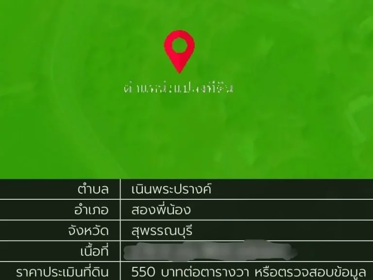 ขายที่ดินตามหลักโหราศาสตร์หายากที่สุด ทำเลดี 2-0-90 ไร่ สองพี่น้อง จ สุพรรณบุรี