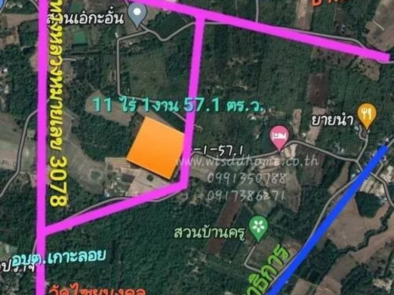 ขายที่ดิน 11 ไร่ 1 งาน 571 ตรว ตหนองแสง อประจันตคาม จปราจีนบุรี