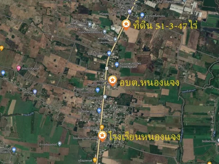 ขายที่ดินแปลงใหญ่ติดถนน 51-3-47 ไร่ ตหนองแจง จเพชรบูรณ์