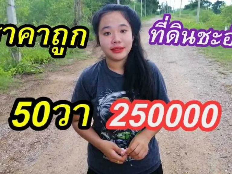 ขายที่ดินราคาถูก ชะอำ เพชรบุรี 250000 บาท 50ตรว