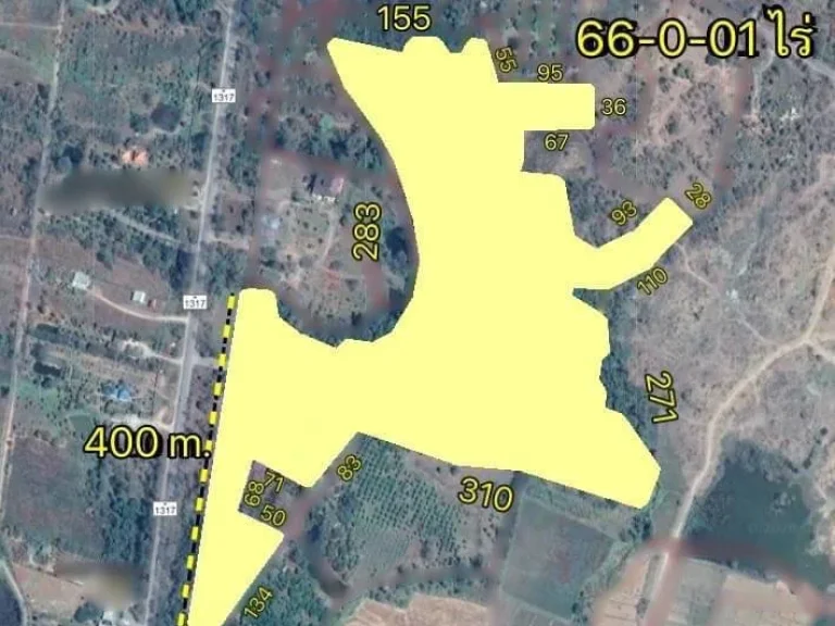 ขายที่ดินติดถนนหลัก 1317 วิวภูเขา 66-0-01 ไร่ อแม่ออน เชียงใหม่