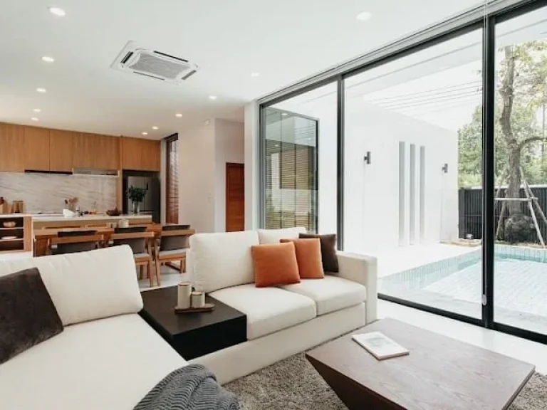 ขายบ้านในเมืองเชียงใหม่ Pool villa สร้างใหม่ โซนเจ็ดยอด ใกล้เมญ่า เนื้อที่ 555 ตรว