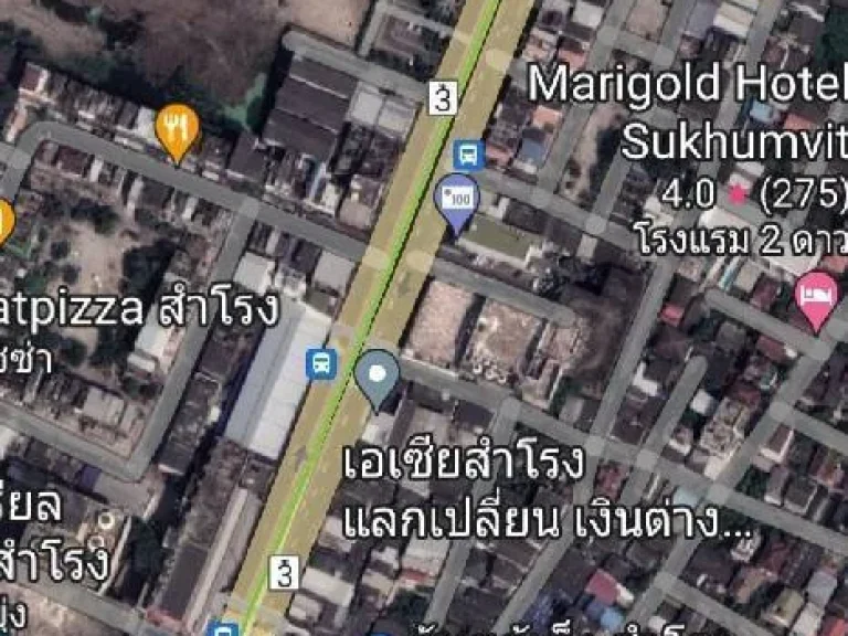 ขายที่ดิน สุขุมวิท 76 เนื้อที่ 4 ไร่ 28 ตรวระหว่างสถานีรถไฟฟ้า BTS แบริ่ง กับ สำโรง ตรวละ 200000 บาท