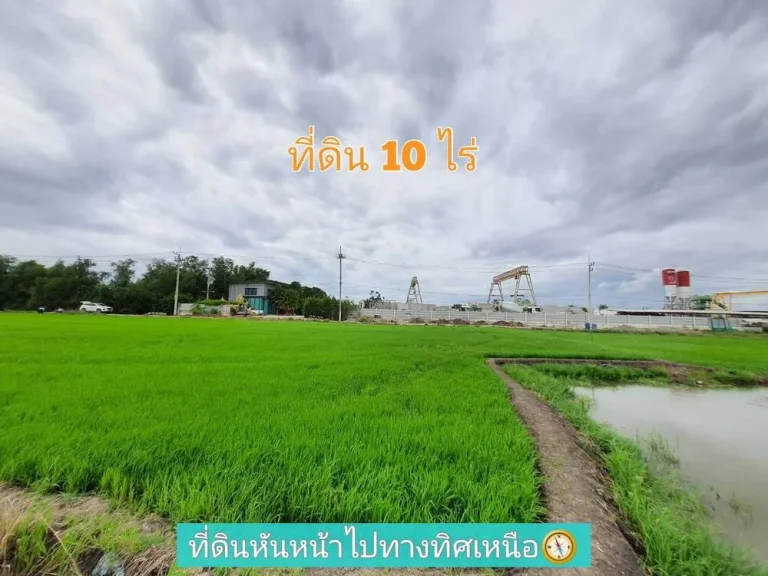 ขายถูกที่สุด ที่ดินคลองห้า 10 ไร่แบ่งได้ทำเลดี มีอนาคตคลองห้า ฝั่งตะวันออก 65 อคลองหลวง