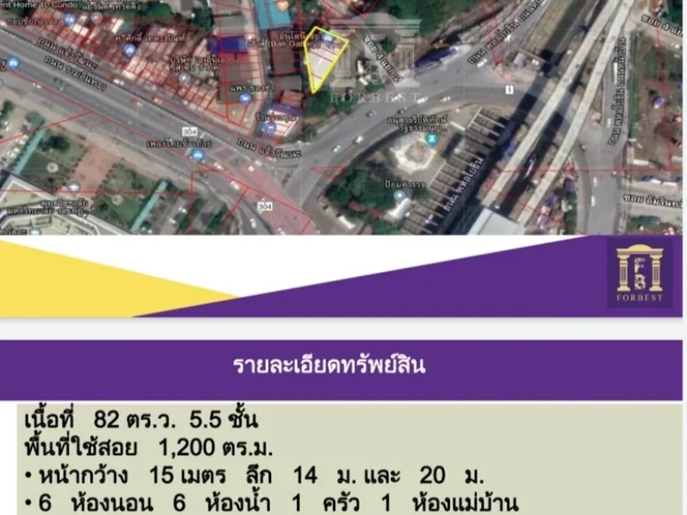 ขายอาคาร สำนักงาน ติดถนนใหญ่ไกล้รถไฟฟ้าไกล้มศรีปทุมมเกษตรศาสตร์