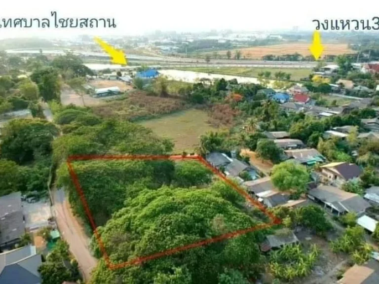 ขายที่ดินสารภี ไชยสถาน ทำเลดีติดถนนลาดยาง