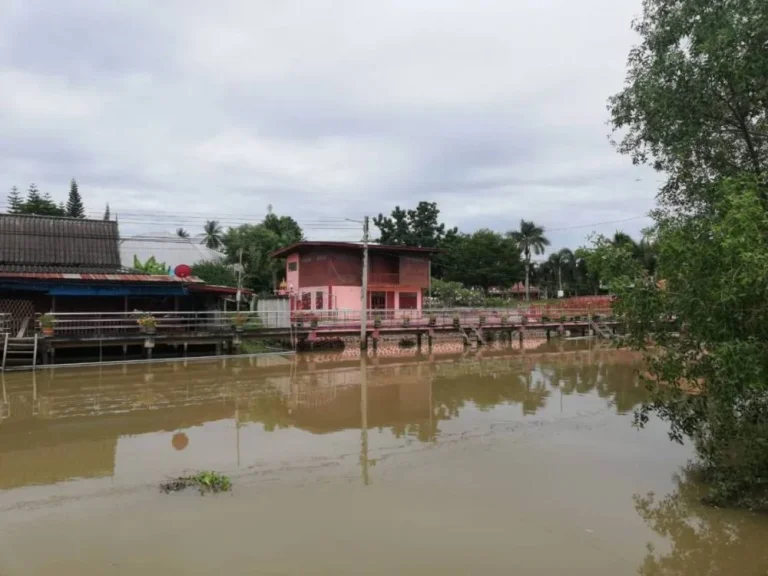 ขาย บ้านพร้อมที่ดิน ริมแม่น้ำแควอ้อม บางคนที สมุทรสงคราม บรรยากาศดีท่ามกลางธรรมชาติ เจ้าของขายเอง