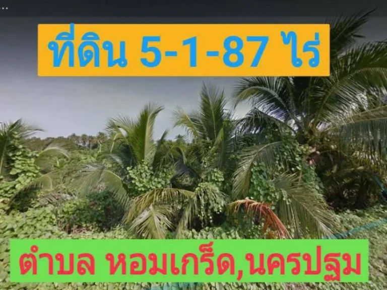 ขายที่ดินราคาถูกสามพราน 5-1-85 ตารางวา หมู่บ้านกฤษดานคร 27 ตหอมเกร็ด อสามพราน จังหวัดนครปฐม