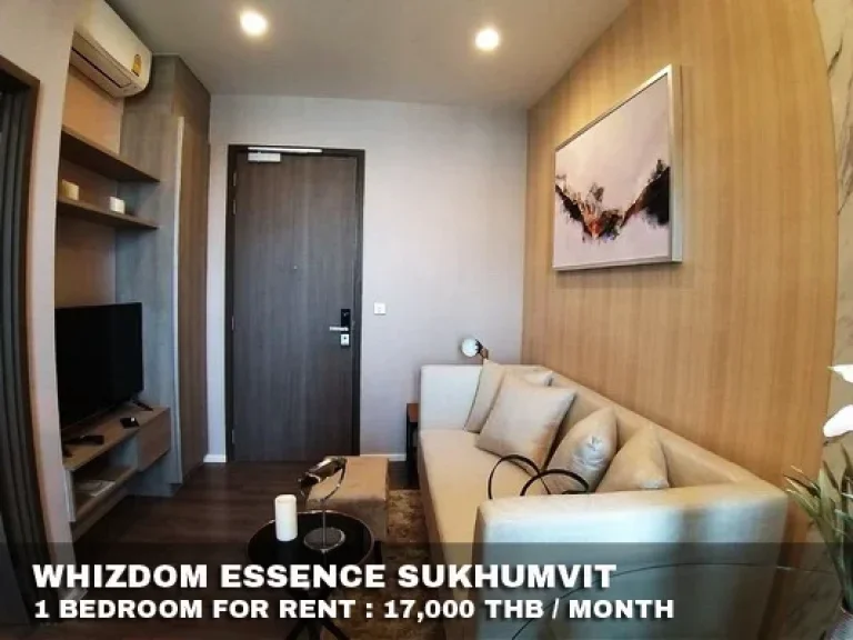 เช่า FOR RENT WHIZDOM ESSENCE SUKHUMVIT 1 bedroom 34 Sqm17000 CLOSE BTS PUNNAWITHI