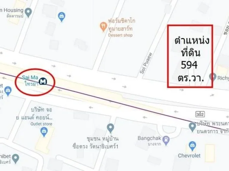 Land For Sale ที่ดินติดถนนรัตนาธิเบศร์ และMRTไทรม้า