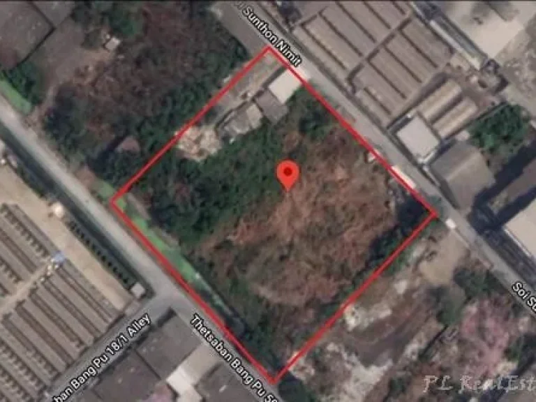 Land For Sale ที่ดิน 5 ไร่ ผังสีม่วง ซอยเทศบาลบางปู50 ใกล้BTSเคหะสมุทรปราการ