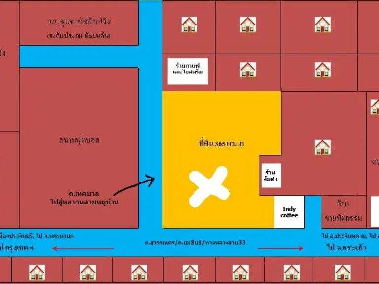 ที่ดินสวย ทำเลดีมาก ติดถนนหลวง 2 ด้าน มีสาธารณูปโภคเข้าถึงแล้ว สะดวกทุกอย่าง