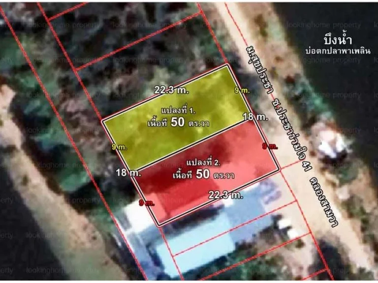 ที่ดิน 50 ตรวา 2 แปลงติดกัน มสุขประชา ถประชาร่วมใจ 41 เขตคลองสามวา กรุงเทพฯ