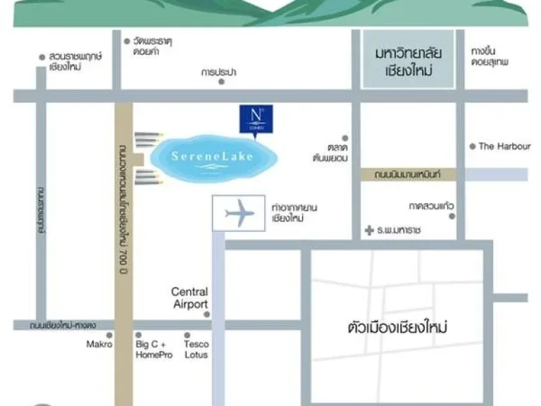 ขายหรือให้เช่าคอนโด North 8 Chiangmai นอร์ท 8 เชียงใหม่ 1 ห้องนอน 386 ตรม ห้องหัวมุม