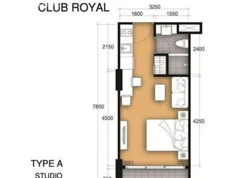 ขาย คอนโด คลับ รอยัล วงศ์อมาตย์ For sell Club Royal North Pattaya Studio 6th floor