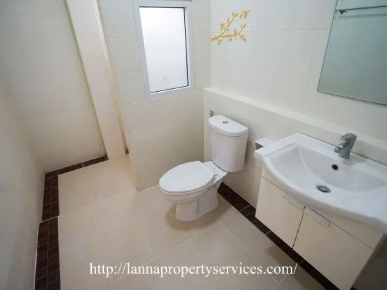 ให้เช่าบ้านในโครงการจัดสรรหางดง House with bathtub near new Lanna international school hangdong