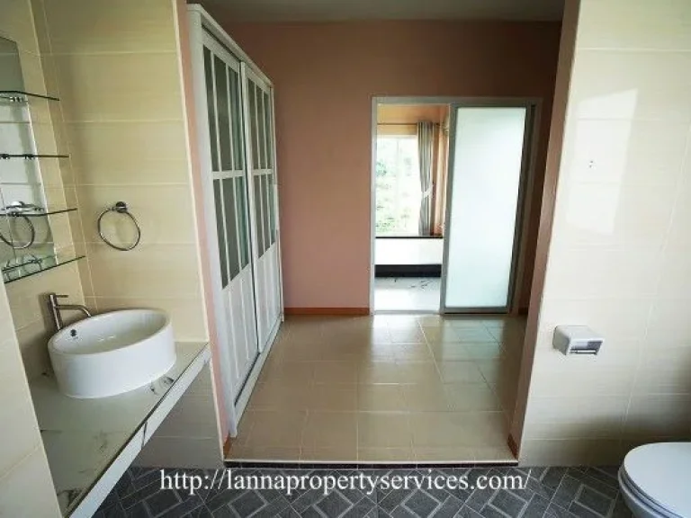 ให้เช่าบ้านในโครงการจัดสรรหางดง House with bathtub near new Lanna international school hangdong