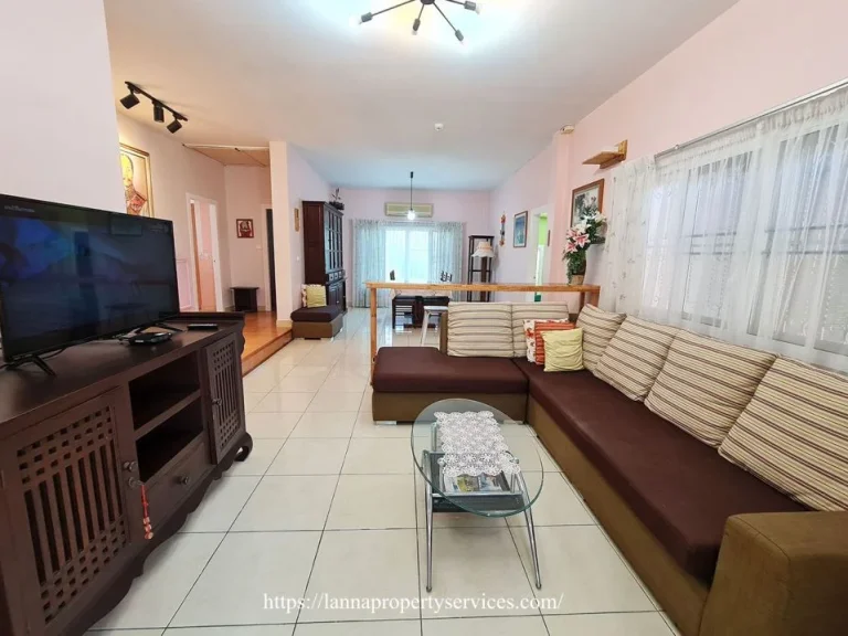 ให้เช่าบ้านในโครงการจัดสรร Furnished house for rent at Home In Park Hang dong Chiang Mai