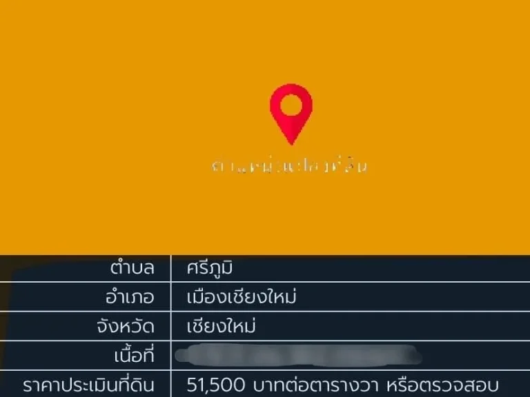 ขายที่ดินเปล่าใจกลางเมือง 238 ตรว โซนในคูเมืองเชียงใหม่