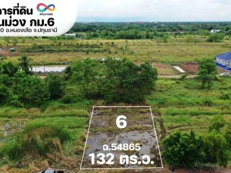 ขายที่ดินคลอง 10 ในซอย สะพานม่วง กม6 ตบึงบา อหนองเสือ จปทุมธานี