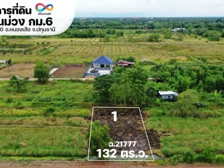 ขายที่ดินคลอง 10 ในซอย สะพานม่วง กม6 ตบึงบา อหนองเสือ จปทุมธานี