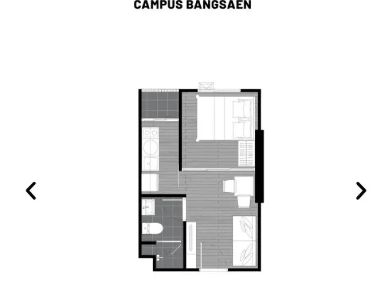 ขายดาวน์คอนโด Brixton Bangsaen Campus by Origin บางแสน จชลบุรี