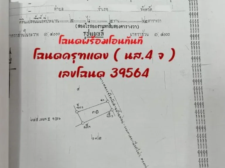 ที่ดินสวย เชิงพาณิชย์ ติดถนนหลัก ขายถูกกว่าราคาประเมิณ 27 ล้าน