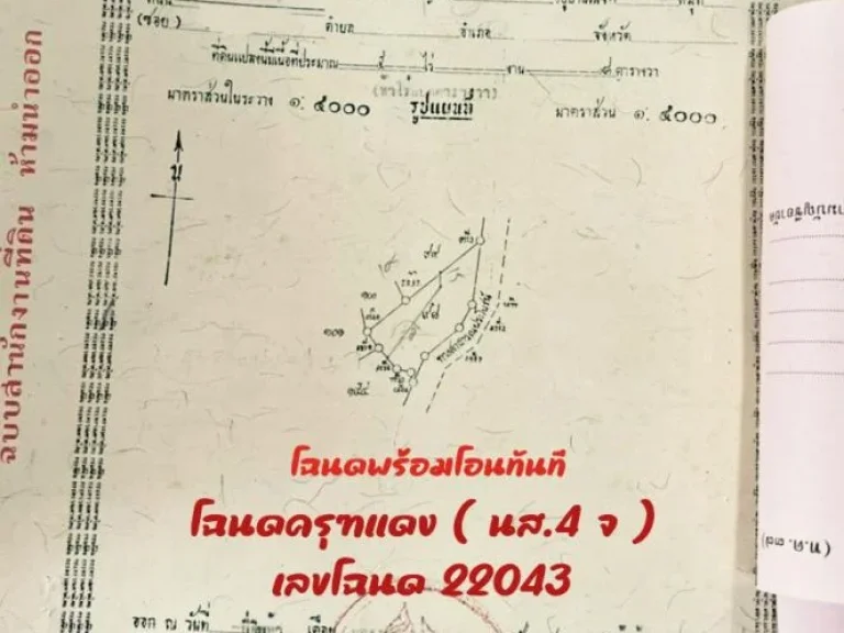 ที่ดินสวย วิวภูเขา ติดถนนปูน อห้างฉัตร ขายถูกกว่าราคาประเมิณ