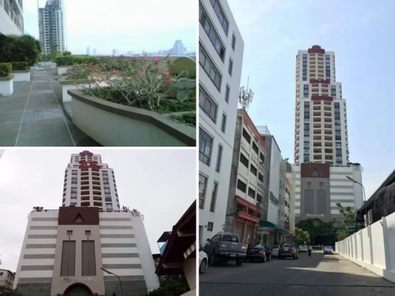 Condo Masterview Executive Place ใกล้ไอคอนสยาม 2 ห้องนอน 2 ห้องน้ำ ชั้น19 เฟอร์ built in บางส่วน