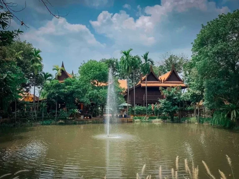 ขายบ้านเรือนไทยพร้อมร้านกาแฟที่สวยเหมาะกับธุรกิจร้านกาแฟและรีสอร์ททำเลดีมาก