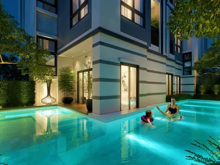 Condo The Knight I Sukhumvit 107 ใกล้ BTS แบริ่ง ห้องขนาด 26 ตารางเมตร 1 ห้องนอน ชั้น5 ตกแต่งครบ