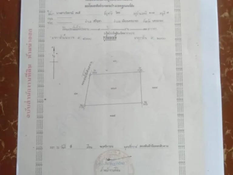 ขายด่วน ที่ดินเปล่า 11ไร่ ติดถนนลาดยาง ติดคลองชลประทาน อเมือง ฯ จนครนายก