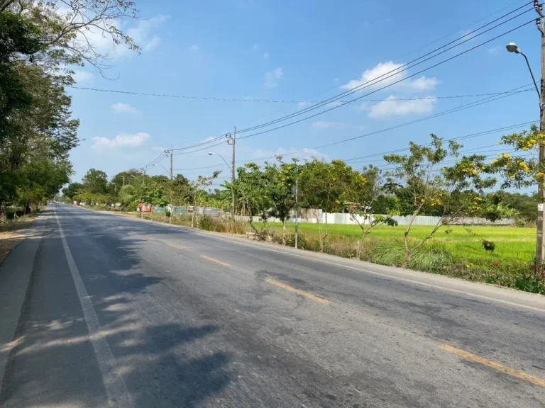 ขายที่ดินติดถนนใหญ่ถนนประชาสำราญ ตรงข้ามสวนพ่อใหญ่ ตำบลคลองสิบสอง อำเภอหนองจอก กรุงเทพมานคร