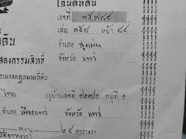 ขายที่ดิน ตป่าแมต ม14 อเมือง จแพร่ เป็นที่ติดแม่น้ำยม