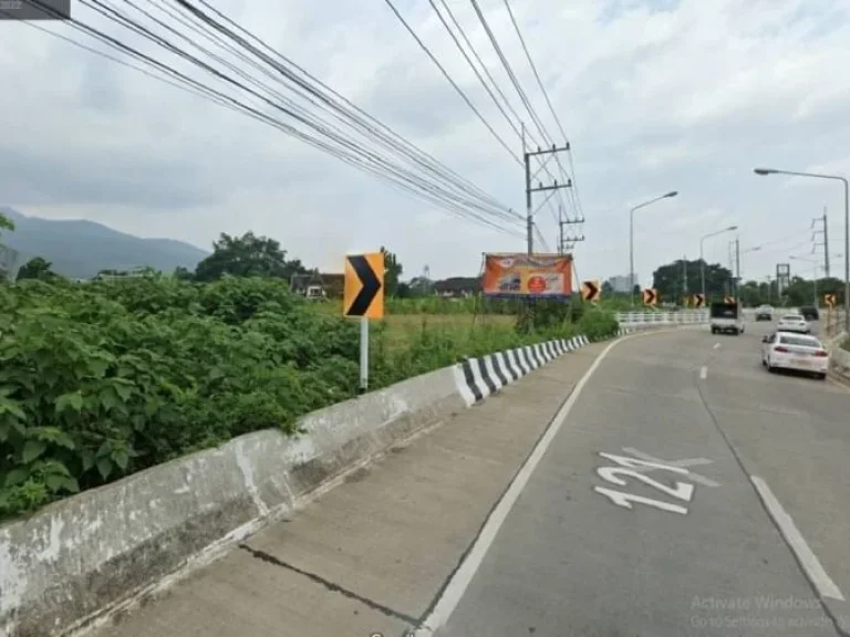 ขายที่ดินอำเภอเมืองเชียงใหม่ ติดถนนคันคลอง700ปี ใกล้เมญ่า