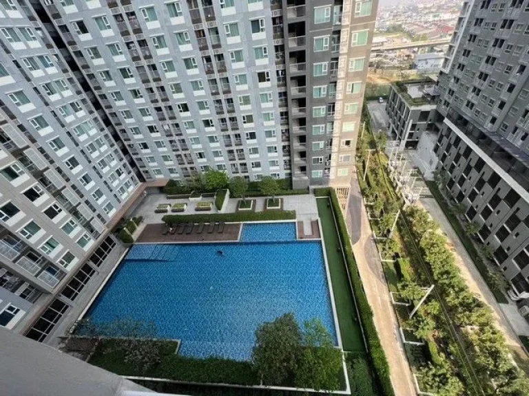 Aspire Erawan Condo คอนโดแอสปาย เอราวัณ สำโรง ชั้น12A วิวสระ