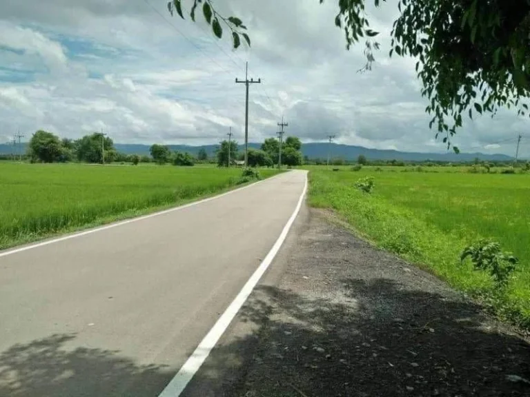 ขายที่นาติดถนนลาดยางบ้านสันโป่งแม่ริมวิวดอยโฉนดพร้อมโอน