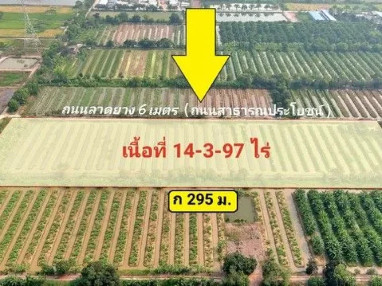 ขายที่ดินคลอง 12 หนองเสือ 14 ไร่ ติดถนนลาดยางในซอย